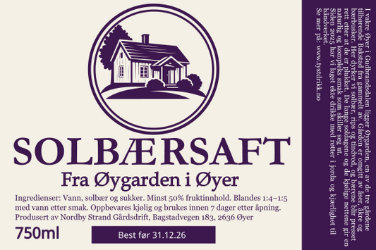 Solbærsaft fra Øygarden